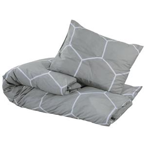 Bonnevie - Bettwäsche-Set Grau 260x240 cm Baumwolle vidaXL912677