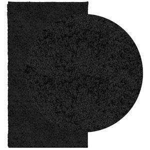Teppich Shaggy-Teppich PAMPLONA Hochflor Modern Schwarz 60x110 cm, vidaXL, Rechteckig