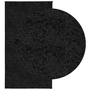 Teppich Shaggy-Teppich PAMPLONA Hochflor Modern Schwarz 80x150 cm, vidaXL, Rechteckig