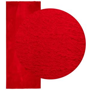 vidaXL Vloerkleed HUARTE laagpolig zacht wasbaar 80x200 cm rood