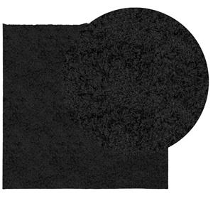vidaXL Vloerkleed PAMPLONA shaggy hoogpolig modern 120x120 cm zwart