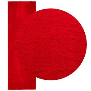 Bonnevie - Teppich huarte Kurzflor Weich und Waschbar Rot 80x250 cm vidaXL57488