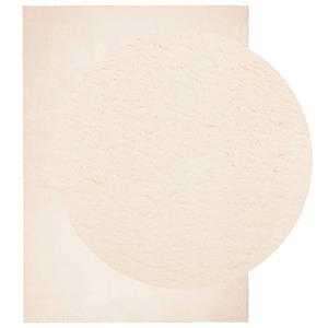 vidaXL Vloerkleed HUARTE laagpolig zacht wasbaar 160x230 cm beige