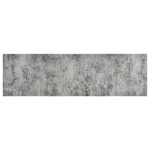 Fußmatte Küchenteppich Waschbar Beton 60x180 cm Samt, vidaXL, Rechteck, Höhe: 0 mm