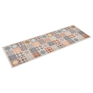 Fußmatte Türmatte Fußmatte Küchenteppich Waschbar Mosaik Mehrfarbig 60x180 cm S, vidaXL, Rechteck, Höhe: 60 mm