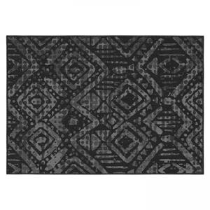Oviala - Outdoor-Teppich aus Polypropylen, 120 x 170 cm, schwarz - schwarz