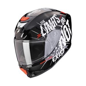 Scorpion EXO-JNR Boum White Black Full Face Helmet Größe