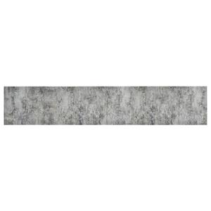 Fußmatte Küchenteppich Waschbar Beton 60x300 cm Samt, vidaXL, Rechteck, Höhe: 0 mm