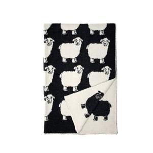 WOOOL Â Deken - SHEEP WOOLA Zwart (200x130cm)