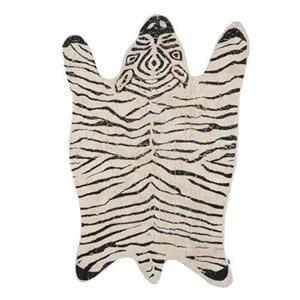 In The Mood Collection Kleed Zebra - L180 x B120 cm - Zwart, Wit