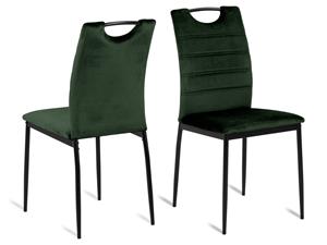 Mobistoxx Set van 4 stoelen DIARA donkergroen