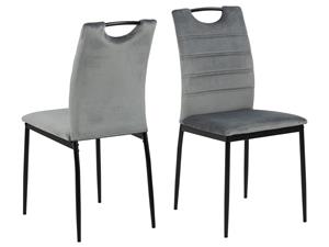 Mobistoxx Set van 4 stoelen DIARA grijs