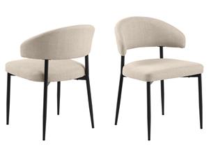 Mobistoxx Set van 2 stoelen EDDIE beige