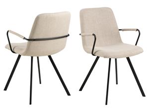 Mobistoxx Set van 2 stoelen SELORIA beige