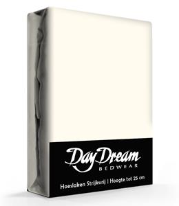Day Dream Hoeslaken Katoen Ecru-180 x 210 cm
