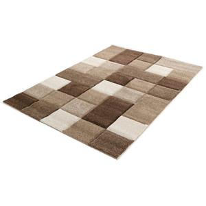 Merinos Vloerkleed Brilliance 656-80 Brown-200 x 200 cm vierkant