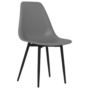 vidaXL Eetkamerstoelen 6 st PP grijs