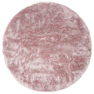 Home67  Vloerkleed Donsie Pink Rond ø160 cm