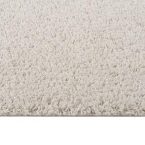 Teppich Teppich Shaggy Hochflor Creme 140x200 cm, vidaXL, Rechteckig