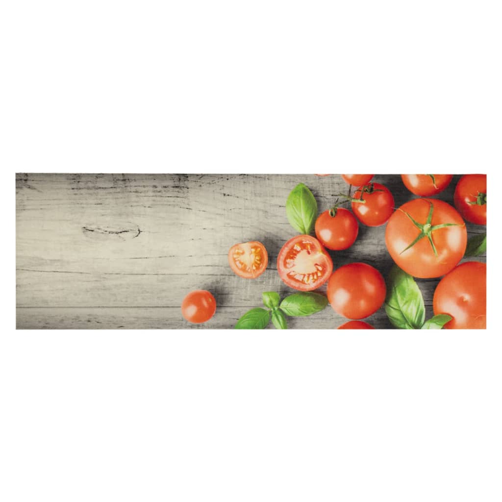 Fußmatte Küchenteppich Waschbar Tomaten 60x180 cm Samt, vidaXL, Rechteckig