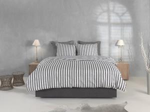 Zo! Home Banda di Lino Dekbedovertrek 240x200/220 Dark Grey