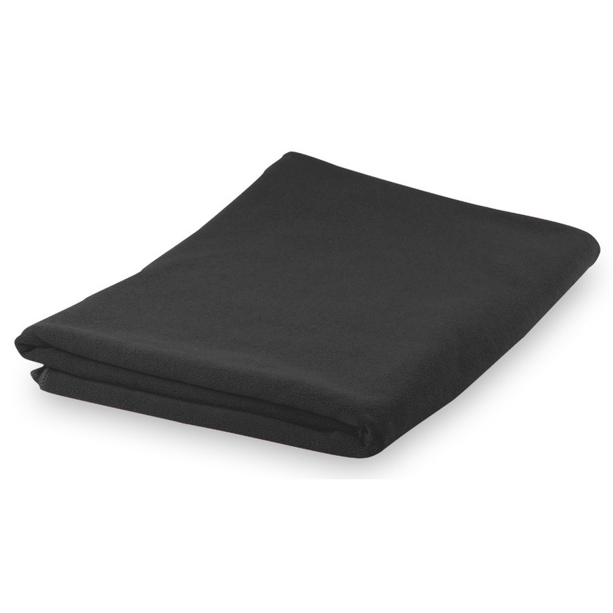 Merkloos Badhanddoek / handdoek extra absorberend 150 x 75 cm zwart -