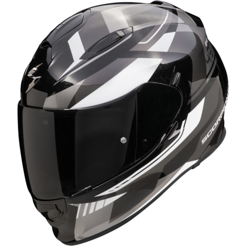 Scorpion EXO-491 Abilis Black Silver White Full Face Helmet Größe