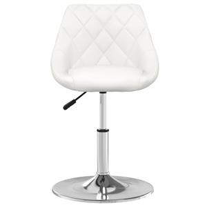 vidaXL Eetkamerstoelen 6 st kunstleer wit