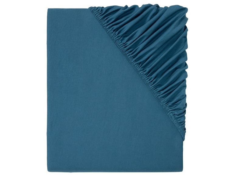 Livarno Home Hoeslaken jersey 140-160x200 cm (Blauw)