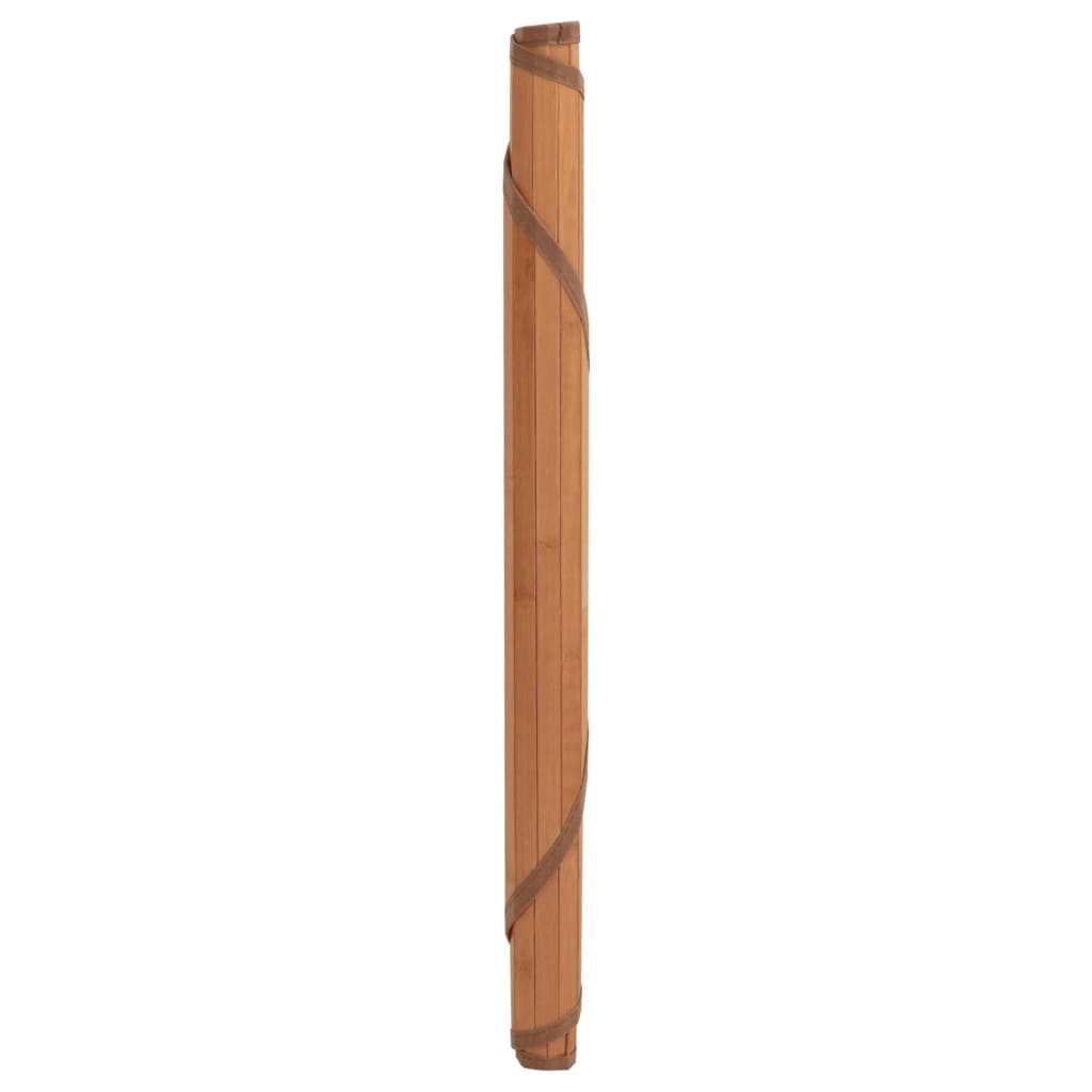 vidaXL Vloerkleed rond 60 cm bamboe bruin