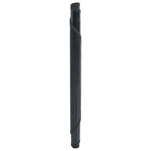 vidaXL Vloerkleed rond 60 cm bamboe zwart