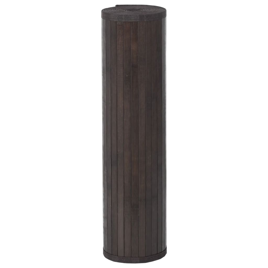 vidaXL Vloerkleed rechthoekig 70x100 cm bamboe donkerbruin