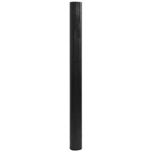 vidaXL Vloerkleed rechthoekig 80x100 cm bamboe zwart