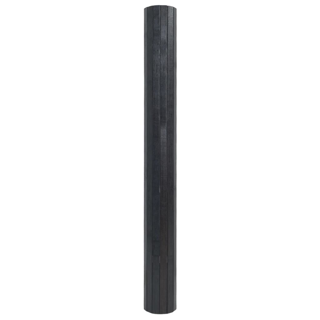 vidaXL Vloerkleed rechthoekig 70x200 cm bamboe grijs