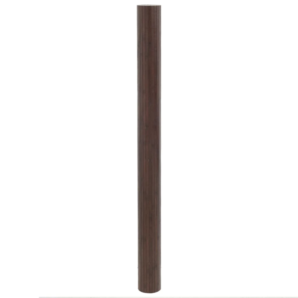 vidaXL Vloerkleed rechthoekig 80x200 cm bamboe donkerbruin