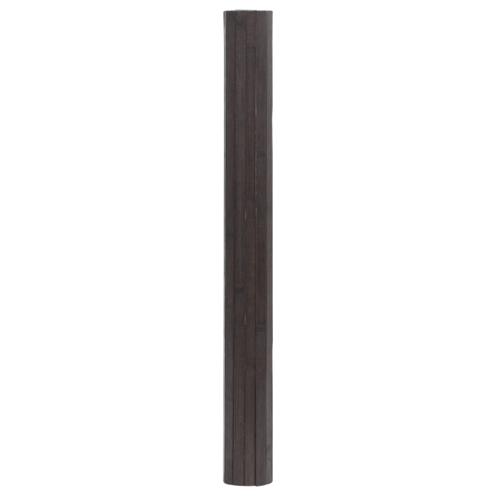vidaXL Vloerkleed rechthoekig 60x300 cm bamboe donkerbruin