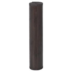vidaXL Vloerkleed rechthoekig 100x200 cm bamboe donkerbruin