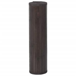 vidaXL Vloerkleed rechthoekig 70x300 cm bamboe donkerbruin