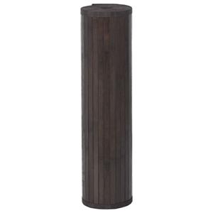 vidaXL Vloerkleed rechthoekig 70x400 cm bamboe donkerbruin
