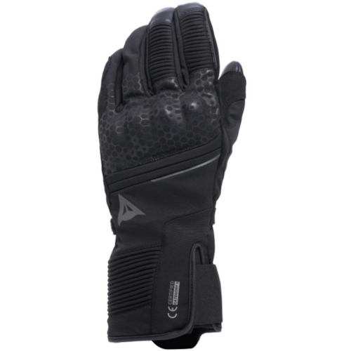 DAINESE Tempest 2 D-Dry Long Thermal Gloves, Motorhandschoenen winter, Zwart