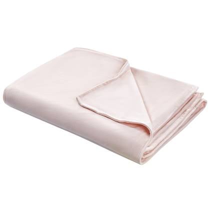 Beliani - Bezug für Gewichtsdecken Pastellrosa Minky-Stoffbezug 100 x 150 cm Flauschig Einfarbig Modern Ersatzbezug Therapiedeckenbezug mit Schlaufen