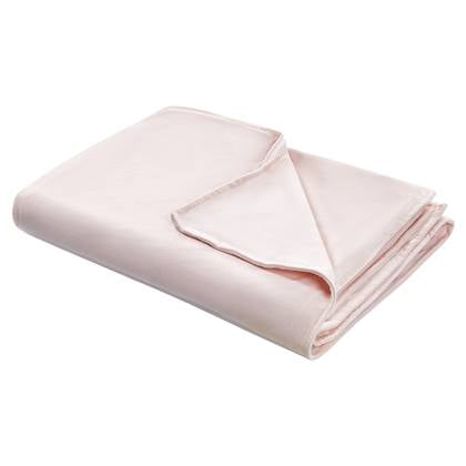 Beliani - Bezug für Gewichtsdecken Pastellrosa Minky-Stoffbezug 135 x 200 cm Flauschig Einfarbig Modern Ersatzbezug Therapiedeckenbezug mit Schlaufen