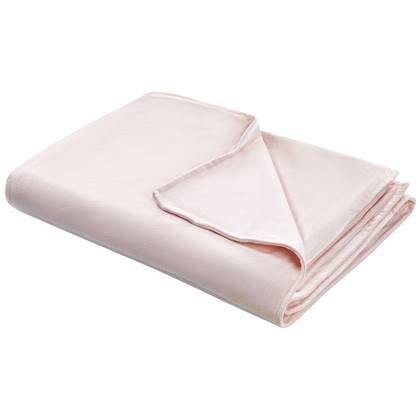 Beliani - Bezug für Gewichtsdecken Pastellrosa Minky-Stoffbezug 150 x 200 cm Flauschig Einfarbig Modern Ersatzbezug Therapiedeckenbezug mit Schlaufen