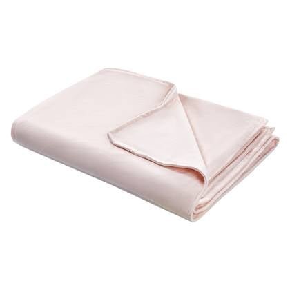 Beliani - Bezug für Gewichtsdecken Pastellrosa Minky-Stoffbezug 120 x 180 cm Flauschig Einfarbig Modern Ersatzbezug Therapiedeckenbezug mit Schlaufen