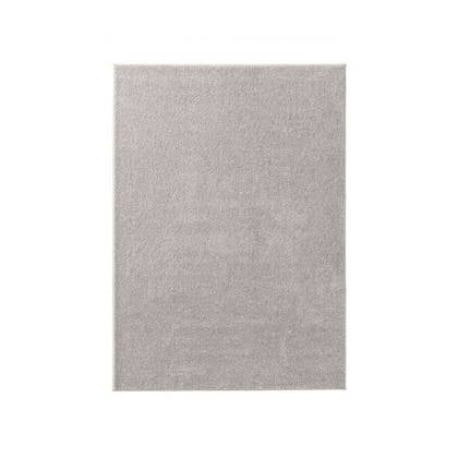 Tapeso Effen vloerkleed Qualis - grijs - 80x150 cm