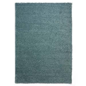 Tapeso Hoogpolig vloerkleed shaggy Trend effen - lichtblauw - 100x200