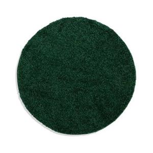 Tapeso Rond hoogpolig vloerkleed shaggy Trend effen - jade - 160 cm