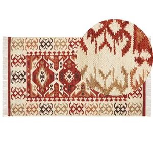 Beliani  VOSKEVAZ - Kelim vloerkleed - Multicolor - 80 x 150 cm - Wol