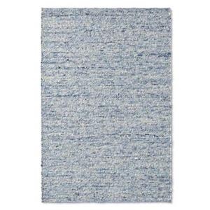 Tapeso Wollen vloerkleed - Lundr blauw - 70x130 cm