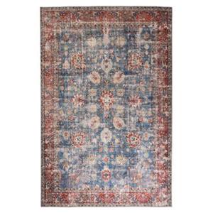 Heritaged Vintage vloerkleed - Fade Oasis blauw|rood - 230x330 cm